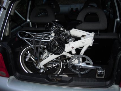 Электровелосипед на базе складного, компактного велосипеда